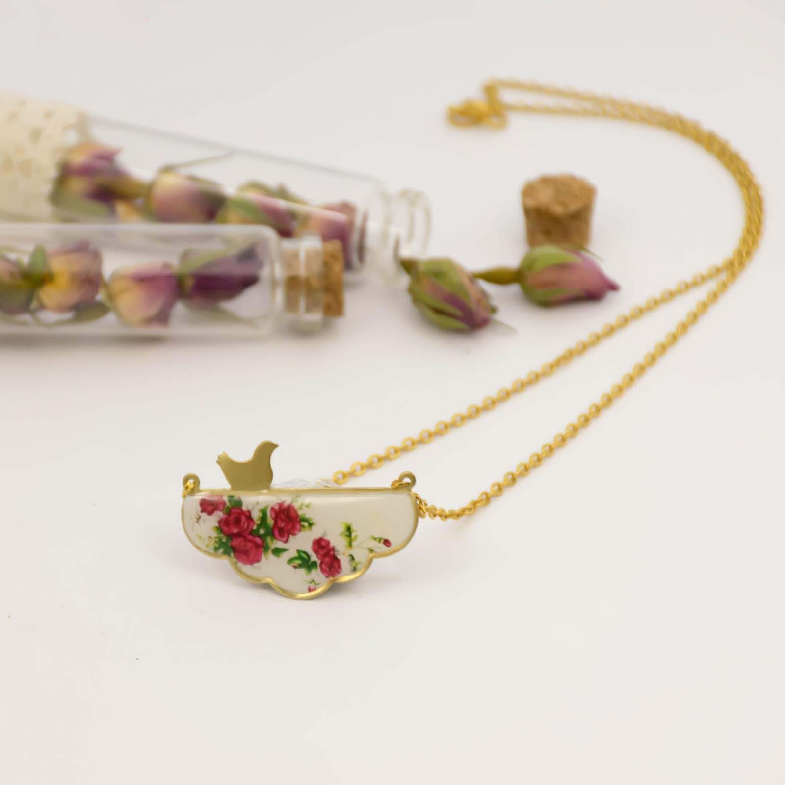 Perzische messing ketting minimalistisch Morghe Amin Mahdokht