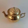 Perzische Brass Theepot Handgemaakt met Embossing Techniek Model Golden