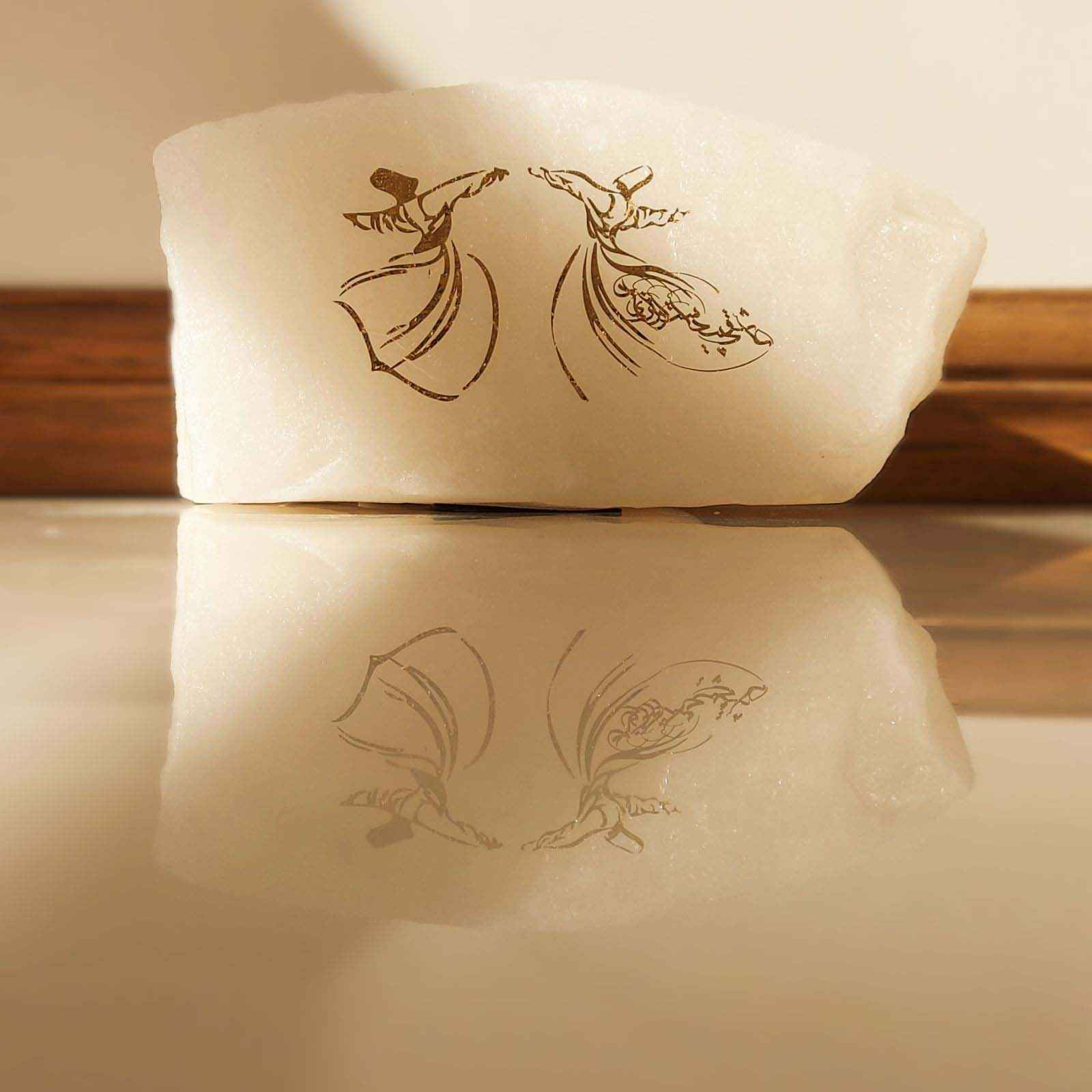 Perzisch Glow Salt Lamp – Handgemaakt met Sama Dance Ontwerp
