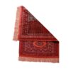 Handgeknoopt Perzisch Khorasan Zijden Tapijt (Tribaal Bukhara Design) - Rood