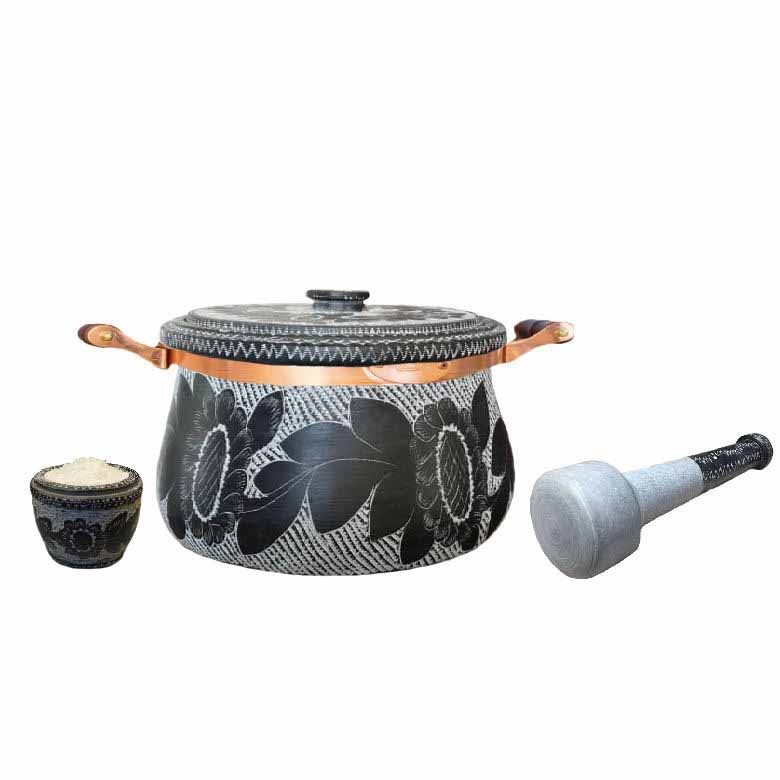 Perzische Steen Dizi Pot met Deksel voor Koken Abgoosht – Golsar