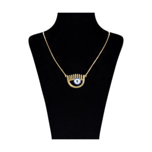 Artistieke Boze Oog Ketting – Goudkleurig RVS – Cheshm Nazar