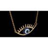Stalen Ketting Cheshm Nazar – Artistiek Boze Oog - Goud