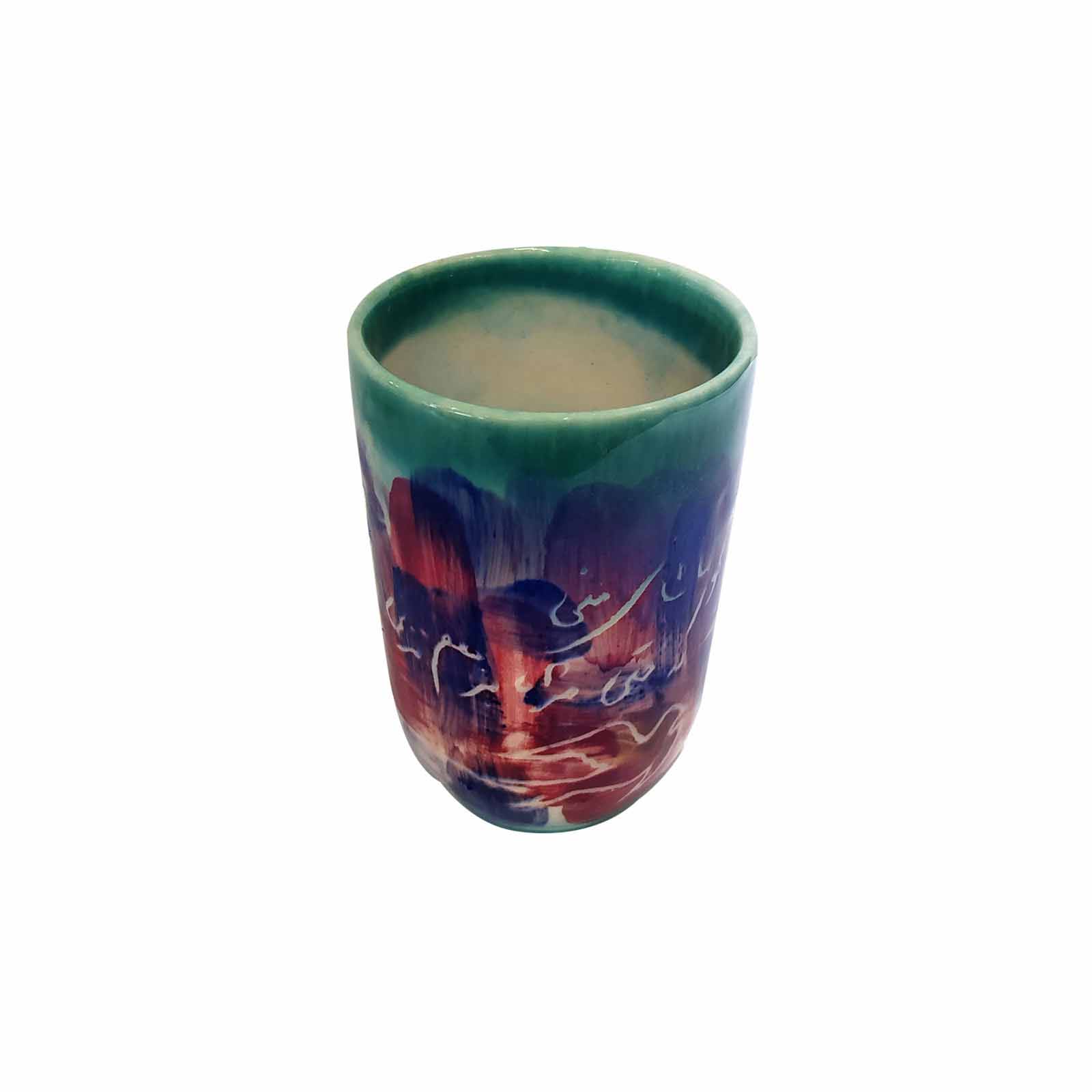 Artistieke Keramische Mok – Drip Glaze Patroon, Kunst Model