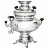 Perzische Elektrische Samovar - Messing Zilverkleurig - 5,5 Liter
