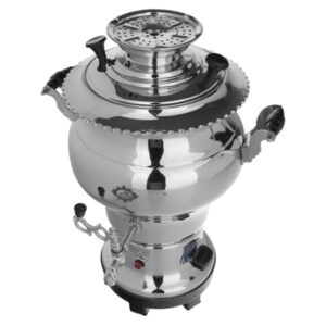Perzische Elektrische Samovar – Modern Messing Design – 7 Liter