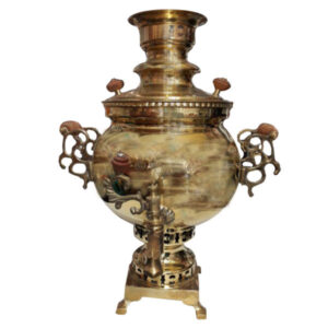 Perzische Brass Samovar Decoratieve Houtskool Theemaker 6-Liter