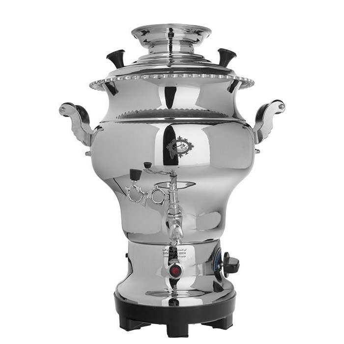 Perzische Elektrische Samovar – Modern Messing Design – 7 Liter