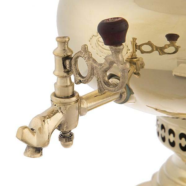Perzische messing samovar decoratieve houtskool-theemaker 5 liter