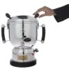 Elektrische stalen samovar theemaker met gladde afwerking 5 liter