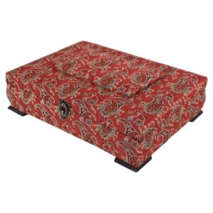 Houten Doos voor Cadeauverpakking met Perzisch Geïnspireerd Patroon Termeh