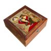 Houten geschenkdoos met Perzisch geïnspireerd Qajar-patroon
