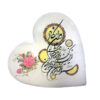 Islamitisch Hart Salt Lamp Handgemaakt met Van Yakad Vers Calligraphy