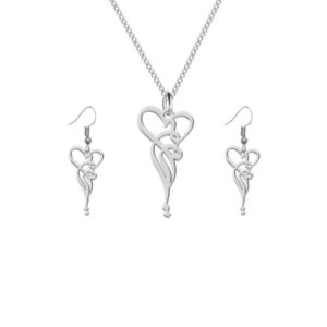 Zilveren Naamketting & Oorbellen Maryam – Perzisch