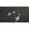 Zilveren Naamketting & Oorbellen Elahe – Perzisch Design