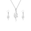 Zilveren Sieradenset Melina – Ketting & Oorbellen