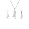 Zilveren Sieradenset Mahsti – Ketting & Oorbellen