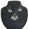 Zilveren Sieradenset Mahi – Ketting & Oorbellen