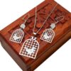 Perzische Morghe Amin sieradenset model zilver