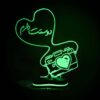 Perzisch 3D LED Nachtlampje – Hart & Liefde – Kalligrafie Eshgh