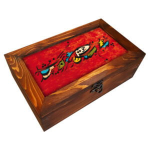 Houten geschenkdoos met Perzisch geïnspireerd patroon