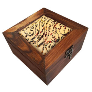 Houten geschenkdoos met Perzisch geïnspireerd patroon