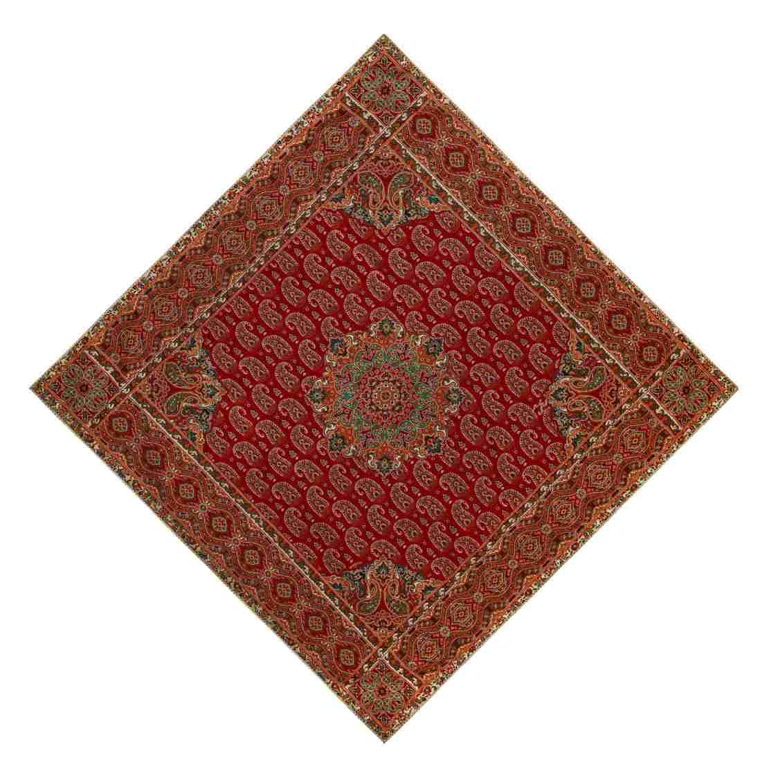 Luxe Yazd Termeh Tafelkleed Set – 5-delig – Rood
