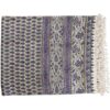 Perzisch Tafelkleed Isfahan Kalamkari — Model Blauw & Purper — Handgemaakte Blokdruk