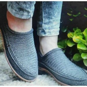 Giveh Schoenen – Perzisch Handgemaakt Schoeisel Grijs Klash Model