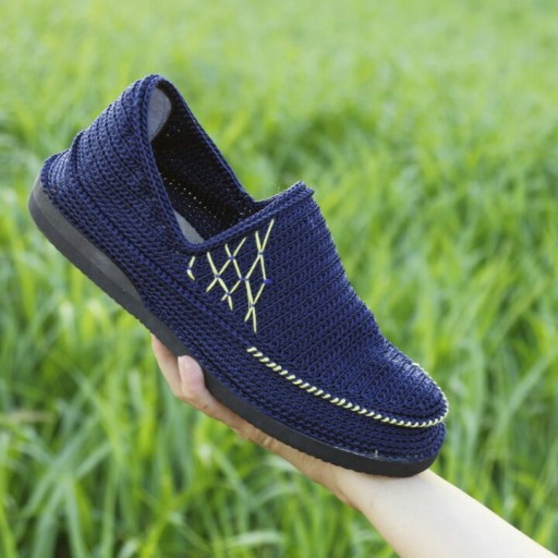 Giveh Schoenen – Perzisch Handgemaakt Schoeisel Marineblauw Model