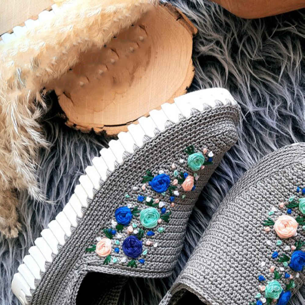 Giveh Schoenen – Perzisch Handgemaakt Schoeisel Bloemen Model