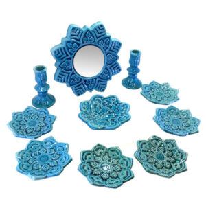 Pottery Haft-sin Set voor Nowruz Perzisch Nieuwjaar Ster