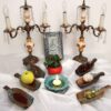 Elegante houten Haft-sin set Hoonarin voor Nowruz