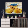 Perzische Houten Posterprint – Sama Dansers Wandkunst