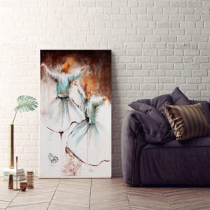 Perzische Houten Posterprint – Raghse Sama Wandkunst