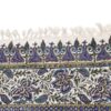 Perzisch Tafelkleed Isfahan Kalamkari — Model Blauw & Purper — Handgemaakte Blokdruk