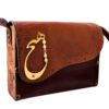 Luxe handgemaakte leren crossbody tas – Perzisch Hich