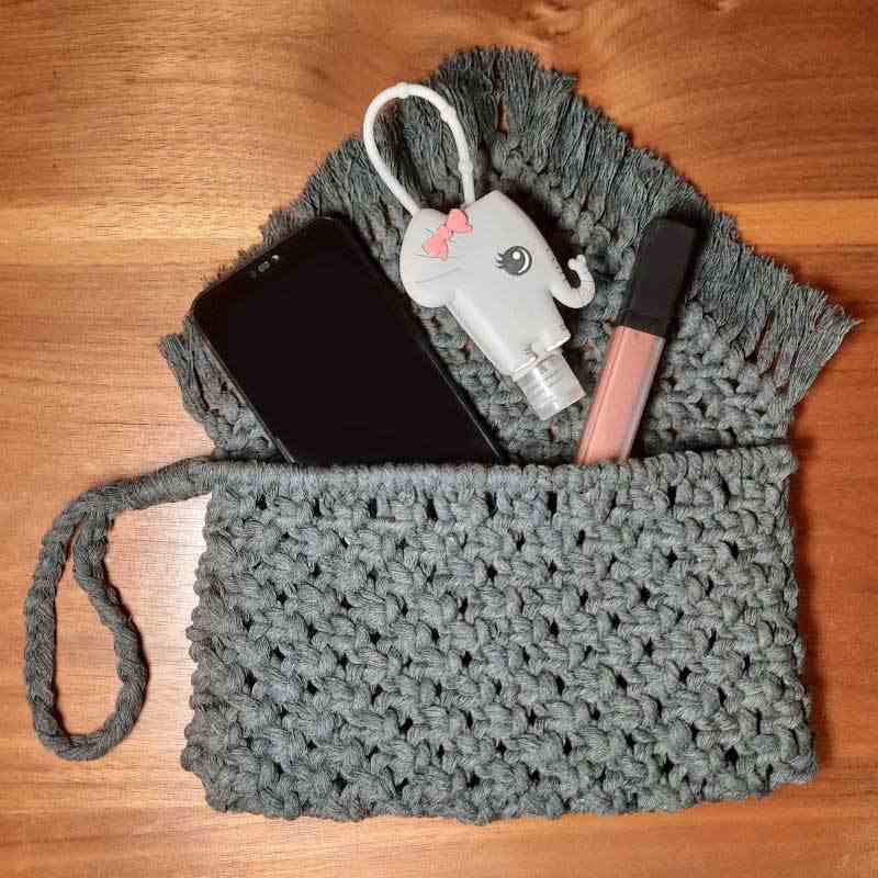 Macrame Clutch Handtas Boho Stijl – Model Goshe