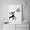 Perzische PVC Print met Frame – Sama Wandkunst