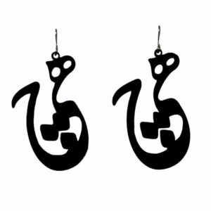 Perzische Acryl Oorbellen – Hich Kalligrafie Design