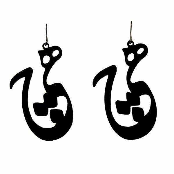 Perzische Acryl Oorbellen – Hich Kalligrafie Design