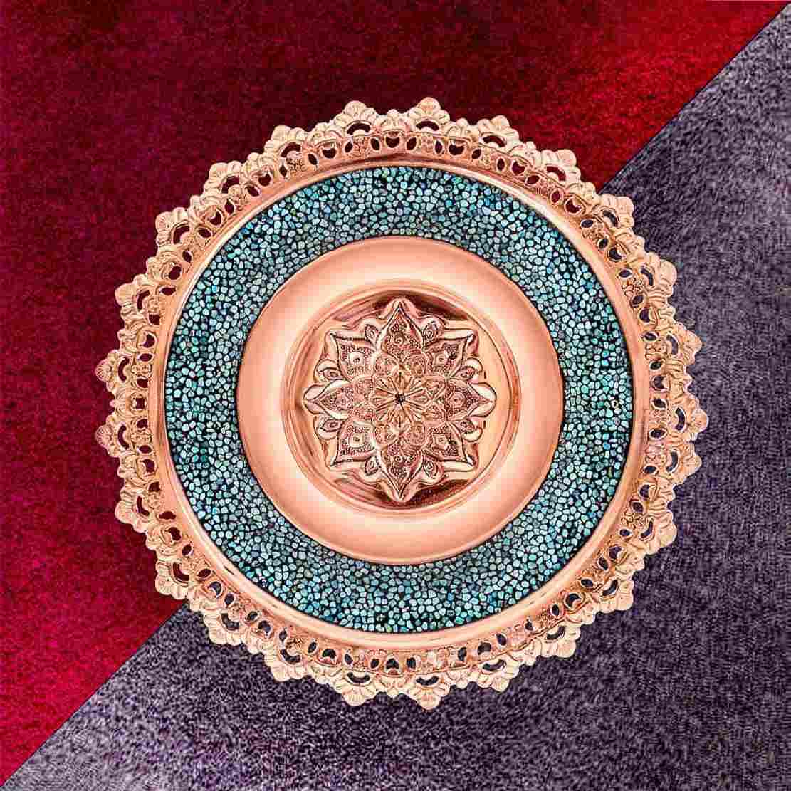 Firuzeh Kubi Decoratieve Koperen Schotel
