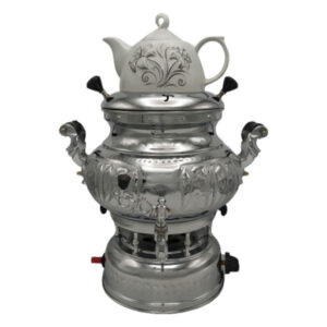 Perzische Gassamovar Theemaker met Theepot 8-Liter