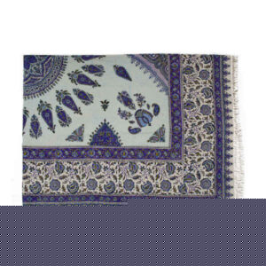 Perzisch Tafelkleed Isfahan Kalamkari — Model Zon Purper — Handgemaakte Blokdruk