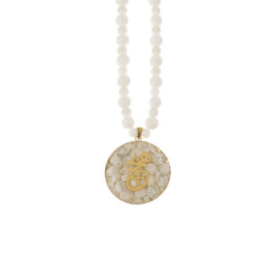 Perzische Verguld Zilveren Ketting voor Vrouwen Hich Calligraphy