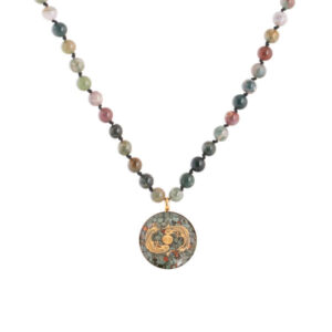 Perzische vergulde ketting voor dames – Esfand symbool