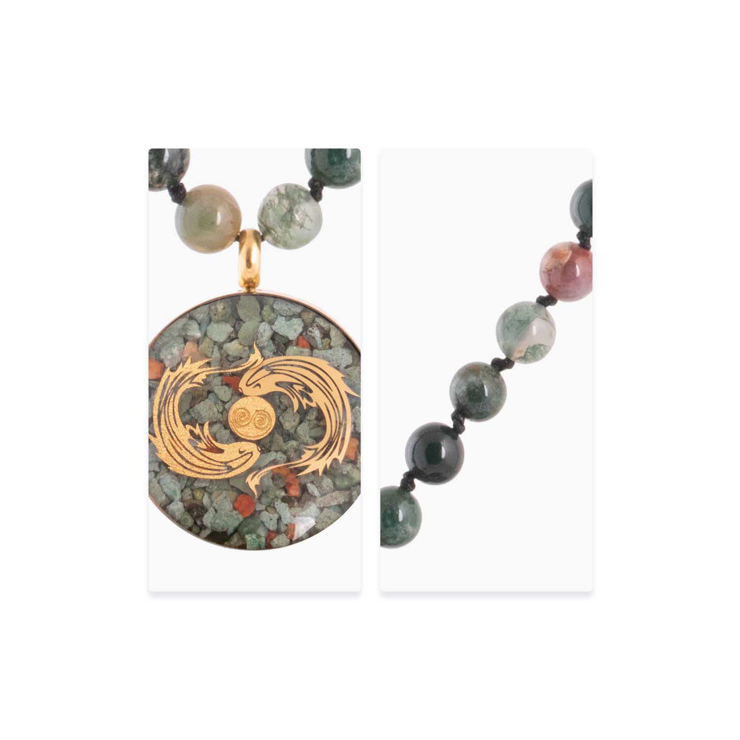 Perzische vergulde ketting voor dames – Esfand symbool