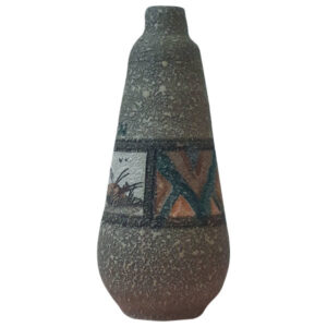 Handgemaakte Decoratieve Perzische Aardewerk Vaas met Kunstmotief Silik