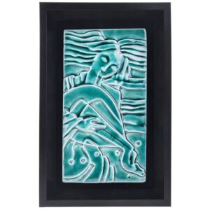 Decoratieve Perzische Aardewerk Kunst Model Oud Speler