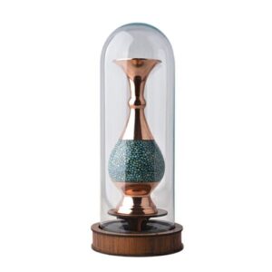 Handgemaakt Decoratief Perzisch Ingelegd Turquoise Koperen Vaasje Yas
